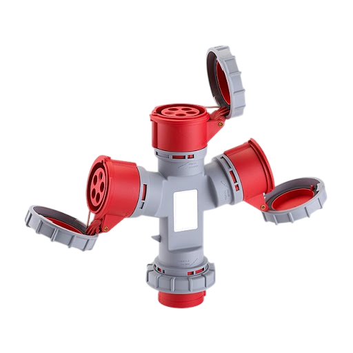 VP34028 - 16A 5P 380V 3 WAY SPLITTER IP67